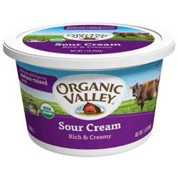 Organic Valley Rich & Creamy Sour Cream 1 lb