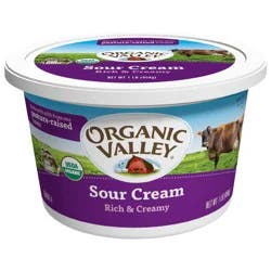 Organic Valley Rich & Creamy Sour Cream 1 lb