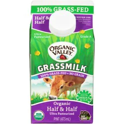 Organic Valley Grassmilk Half & Half 1 pt