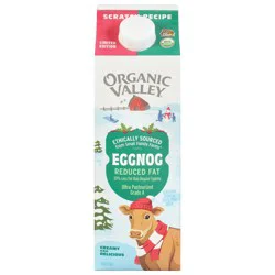 Organic Valley Reduced Fat Eggnog 1 qt