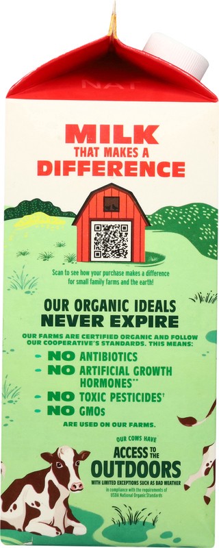 slide 4 of 5, Organic Valley Family First Whole Milk 0.5 gal, 1/2 gal