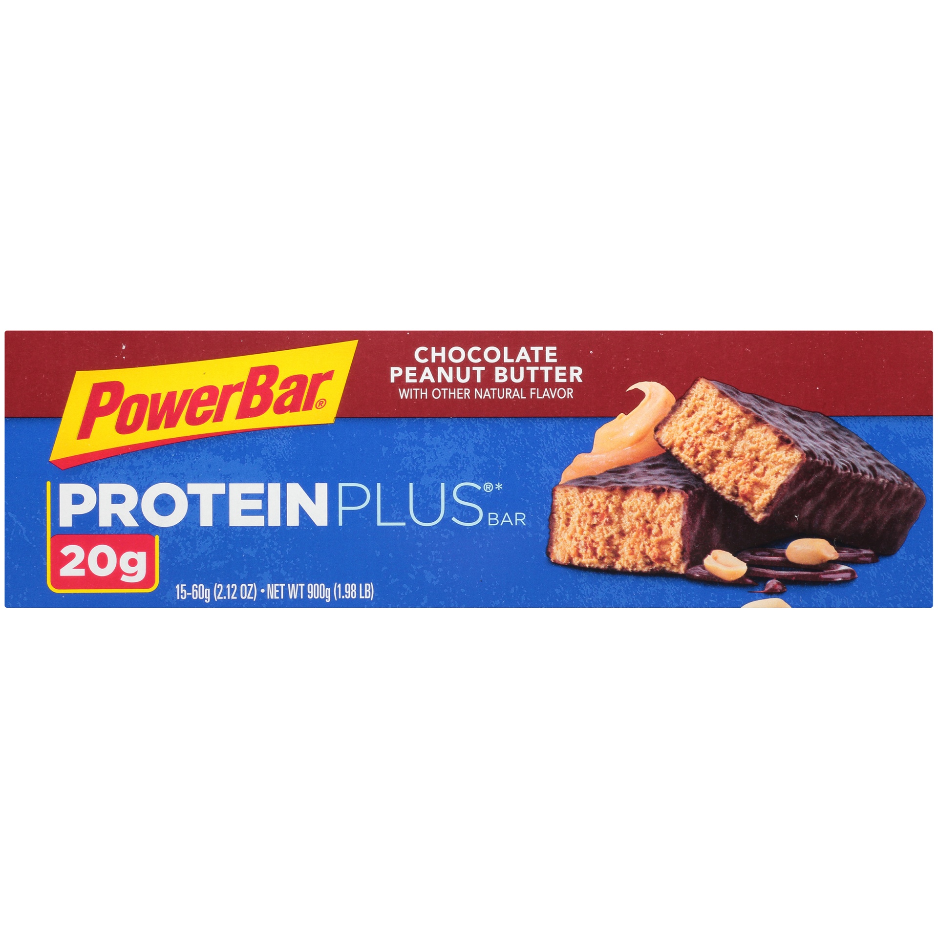 slide 4 of 8, PowerBar ProteinPlus - Chocolate Peanut Butter, 15 ct; 20 gram