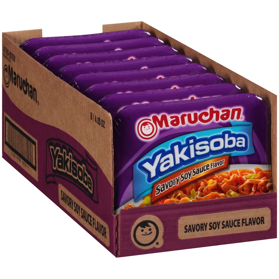 slide 2 of 8, Maruchan Yakisoba Savory Soy Sauce Flavor Noodles, 4.05 oz