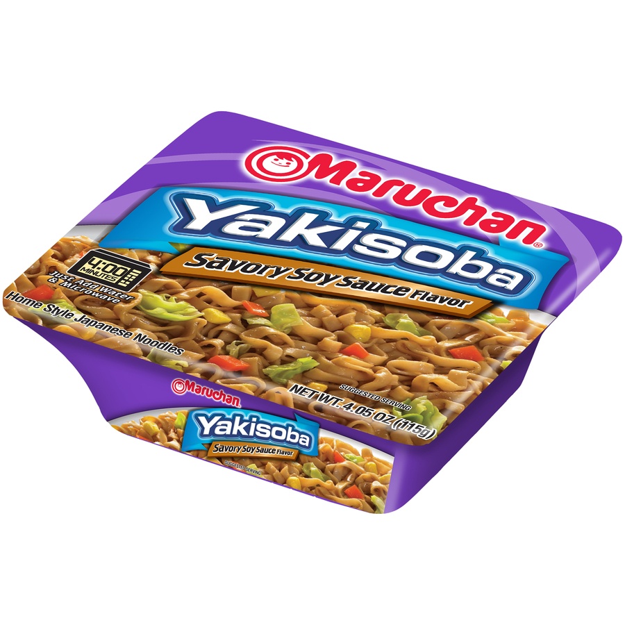 slide 3 of 8, Maruchan Yakisoba Savory Soy Sauce Flavor Noodles, 4.05 oz