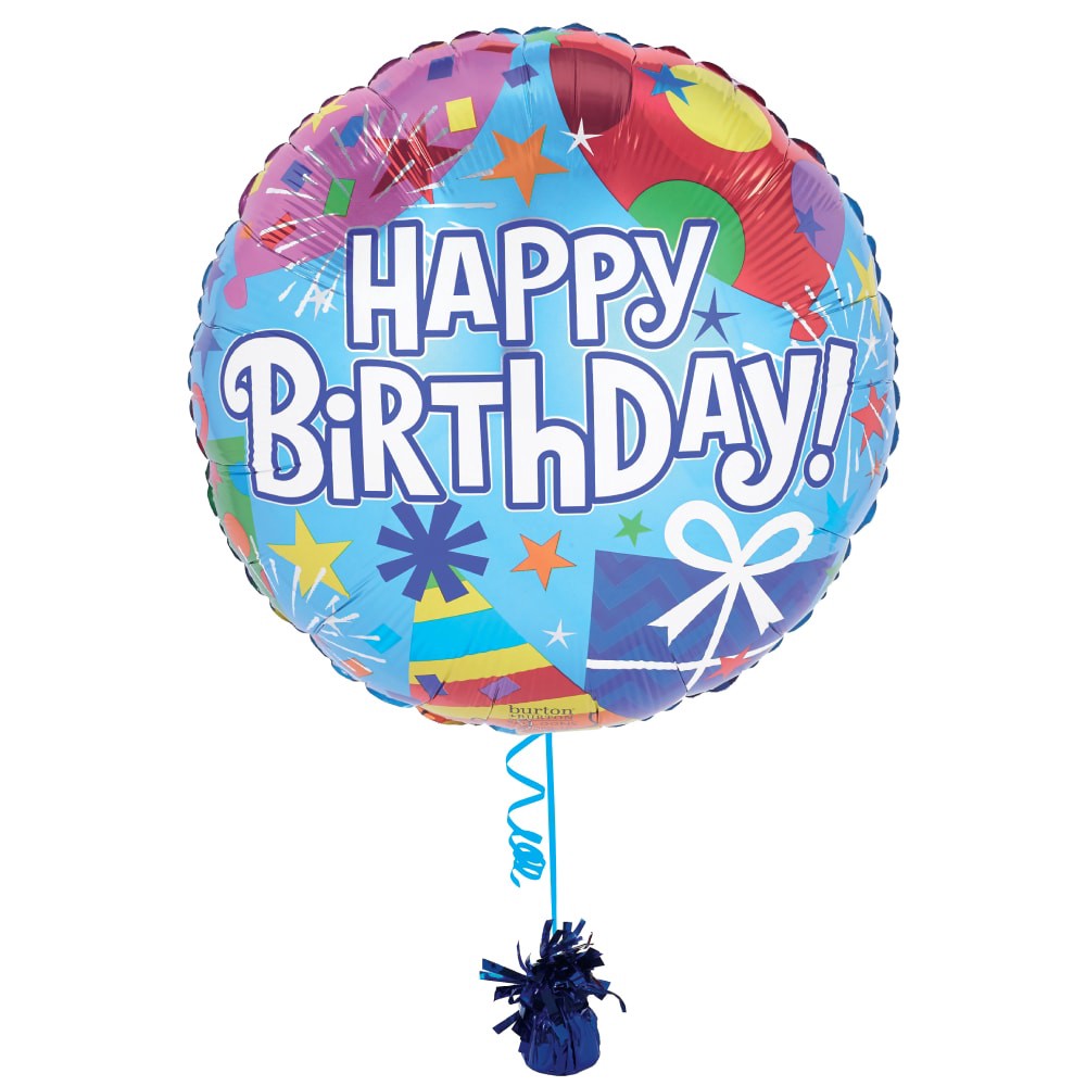 slide 3 of 4, Happy Birthday Helium Filled Balloon, 1 ct