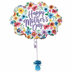 Burton Burton Classic Flowers Mother's Day Oversized Helium Filled Balloon