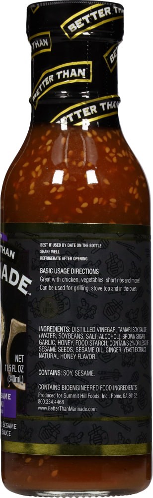 slide 3 of 3, Better Than Marinade Honey Sesame Teriyaki Marinade 11.5 fl oz, 11.5 fl oz