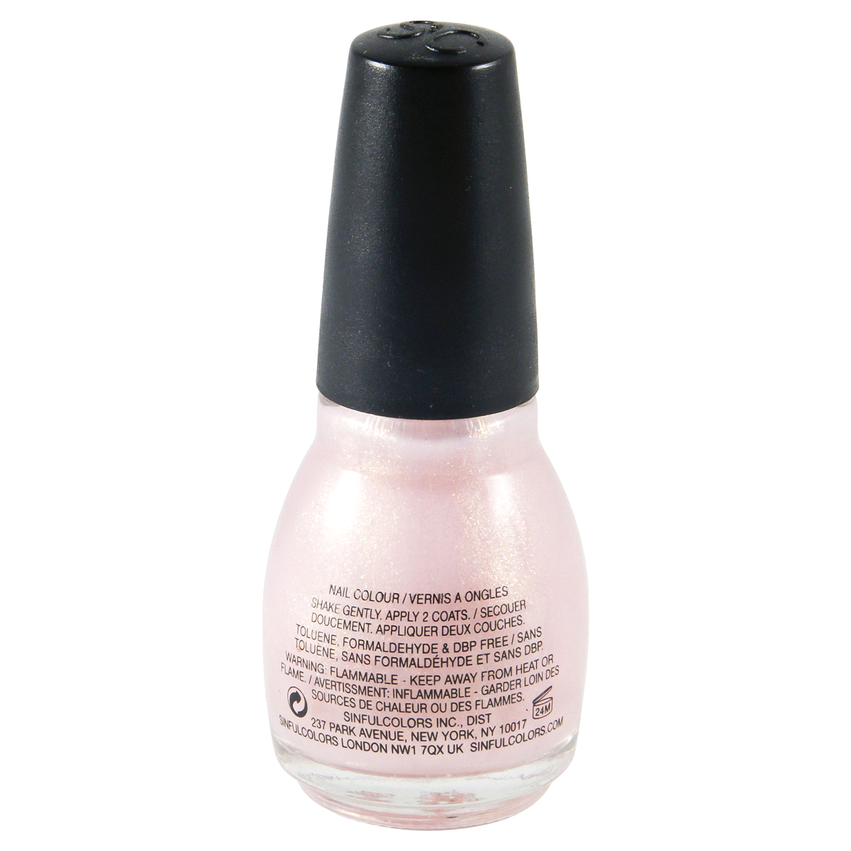 slide 2 of 2, Sinful Colors Nail Polish Glass Pink, 0.5 fl oz