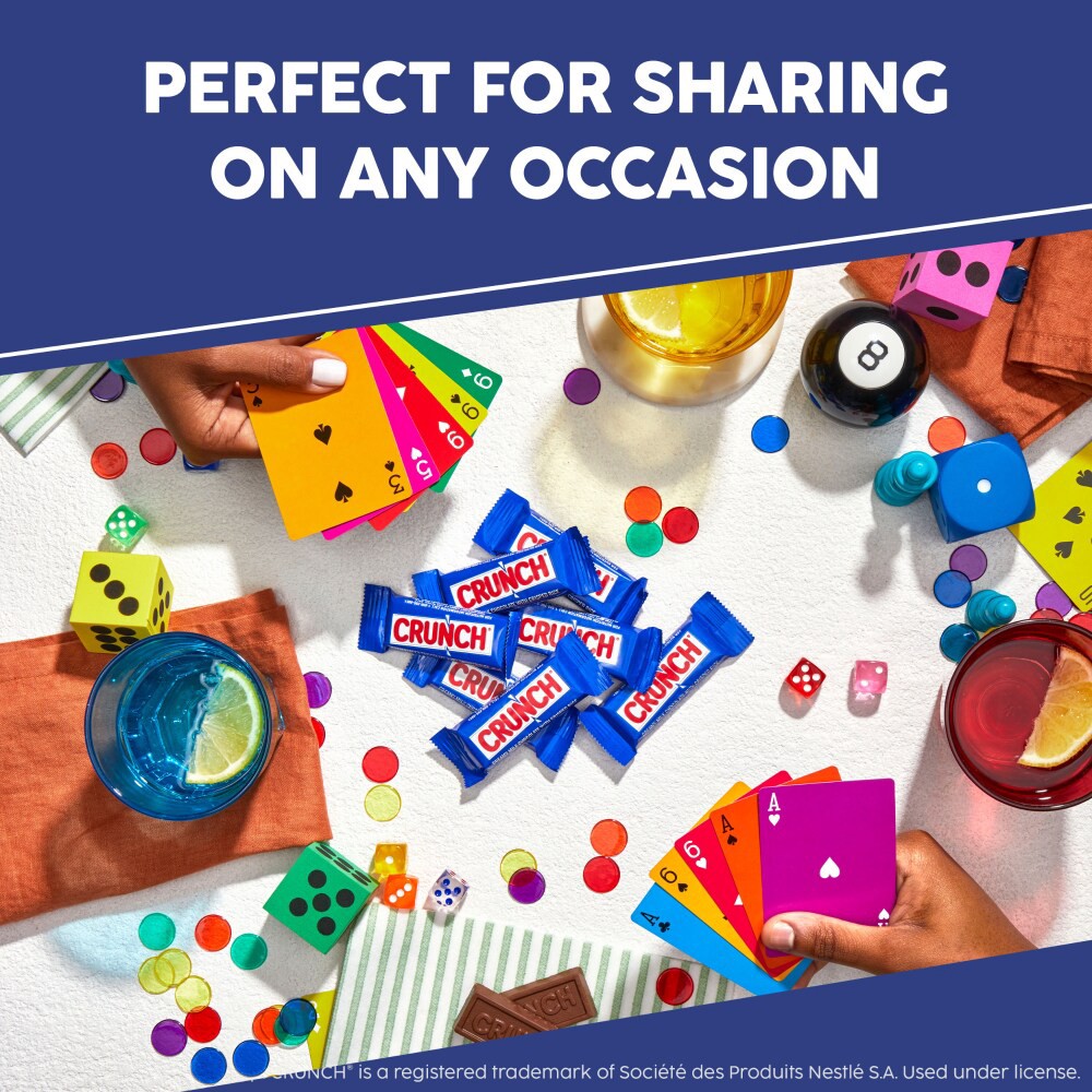 slide 4 of 6, Crunch Creamy Milk Chocolate with Crisped Rice Milk Chocolate Fun Size 10 oz, 10 oz