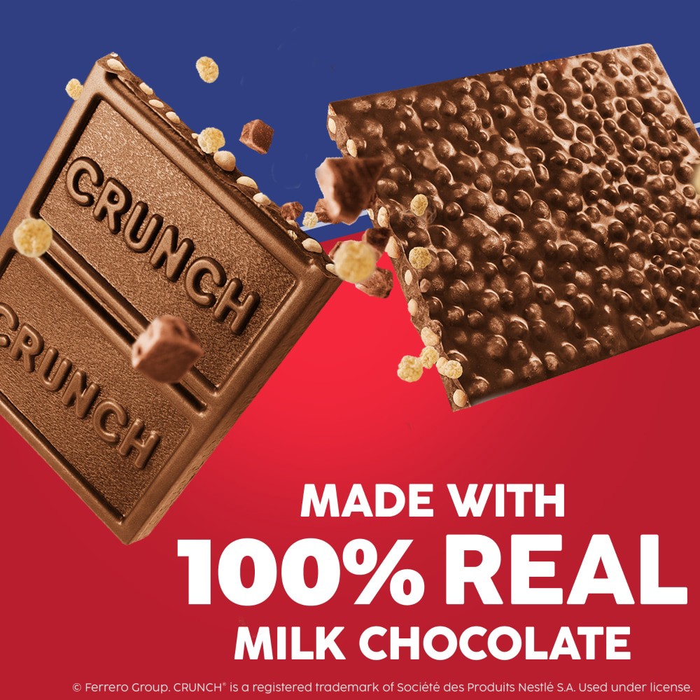 slide 2 of 4, Crunch Creamy Milk Chocolate with Crisped Rice Milk Chocolate Fun Size 10 oz, 10 oz