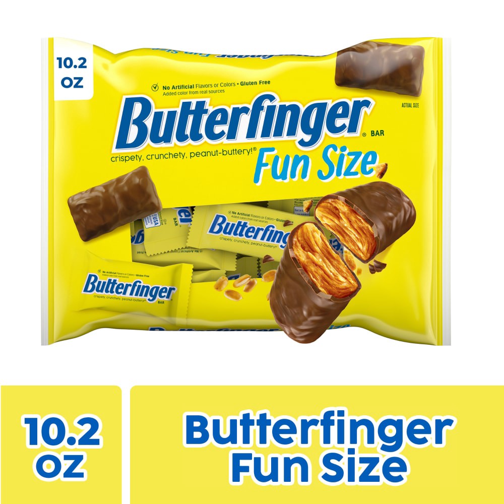 slide 6 of 6, Butterfinger Fun Size Bar 10.2 oz, 10.2 oz