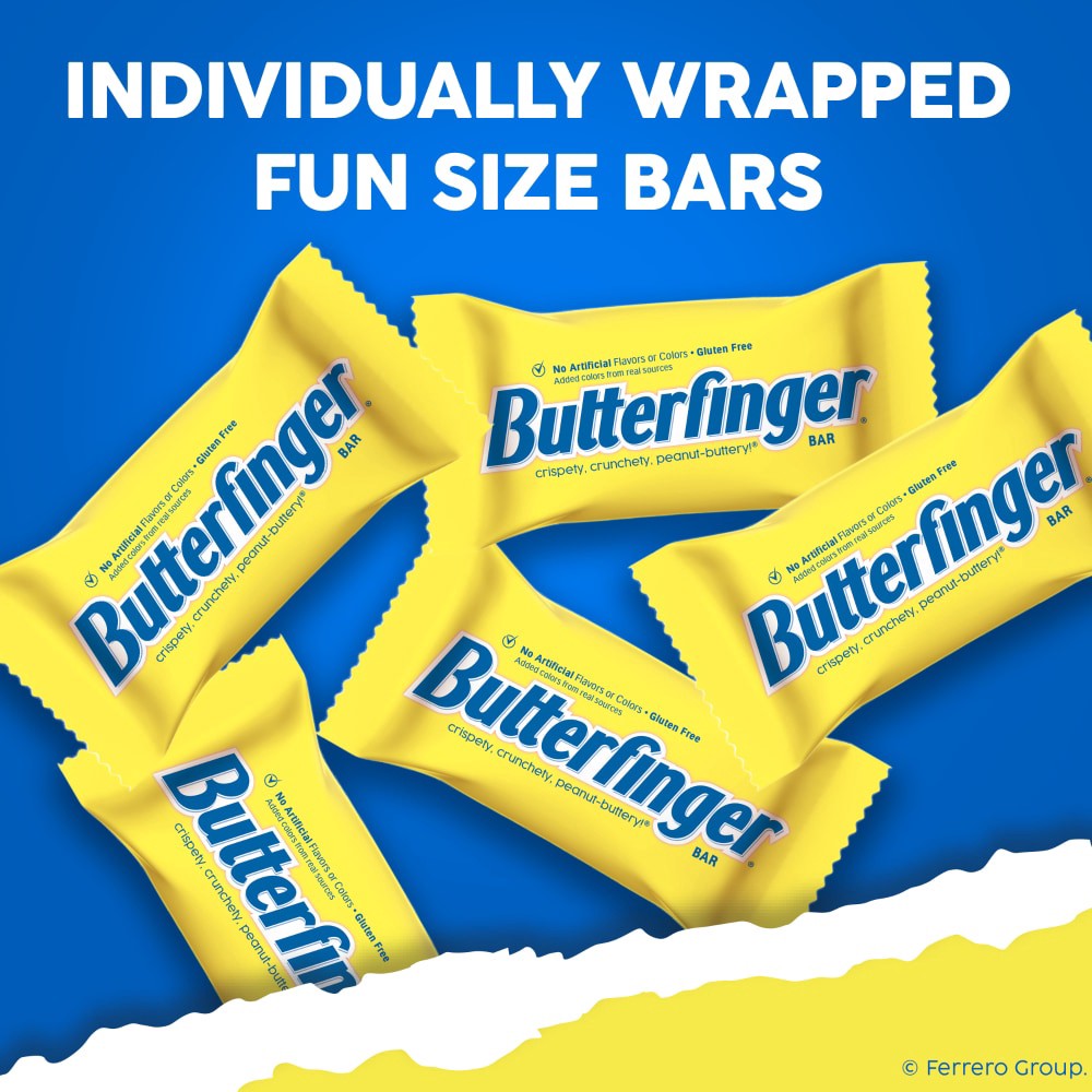 slide 2 of 5, Butterfinger Fun Size Bar 10.2 oz, 10.2 oz