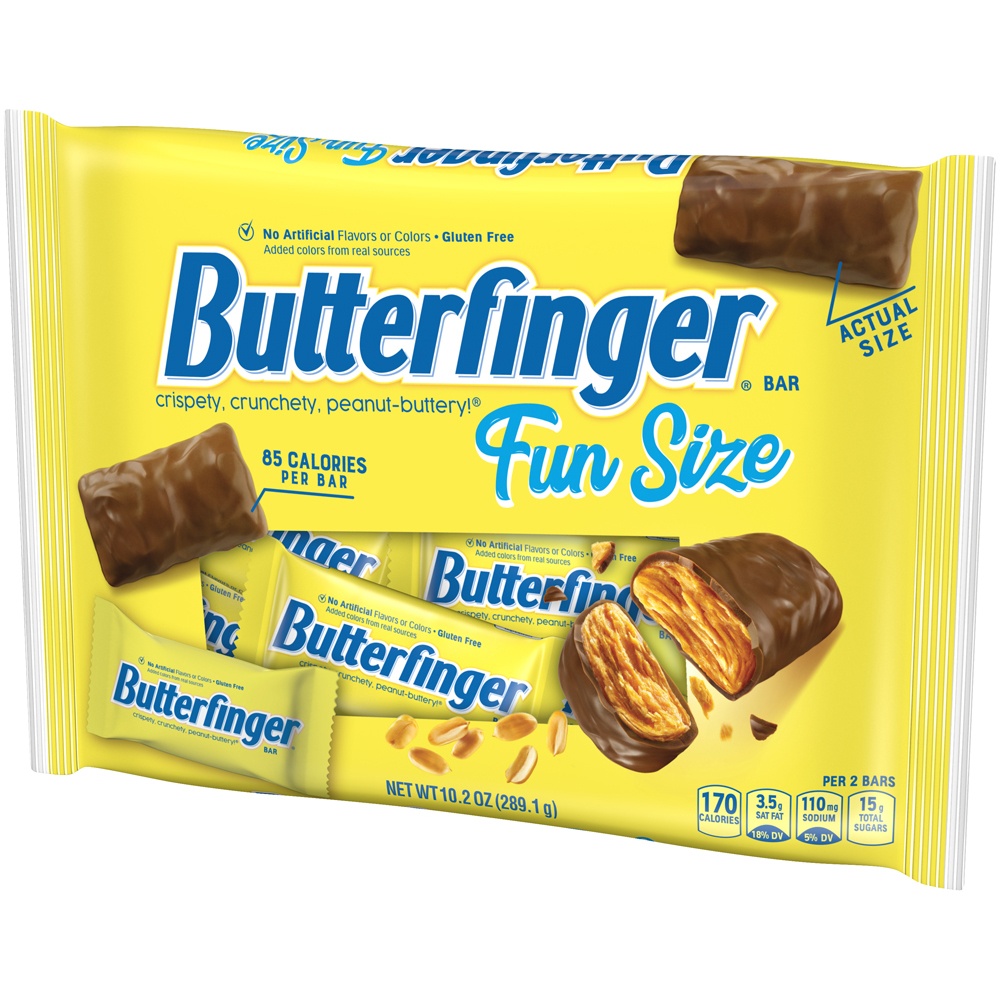 slide 4 of 8, Butterfinger Fun Size Bar 10.2 oz, 10.2 oz