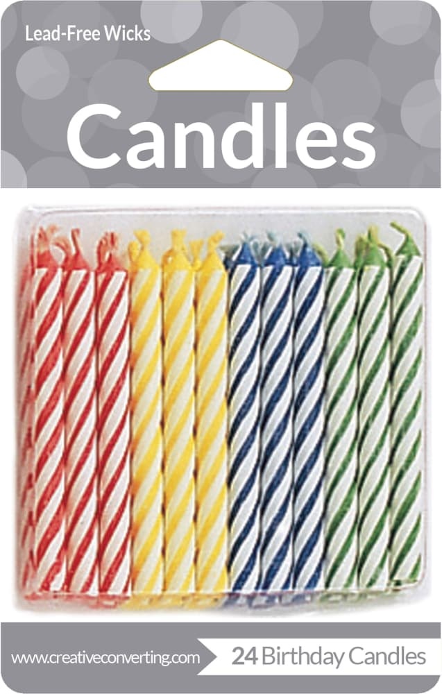 slide 1 of 1, Creative Converting Birthday Candles 24 ea, 24 ct