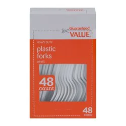 Guaranteed Value Heavy Duty Forks Plastic White