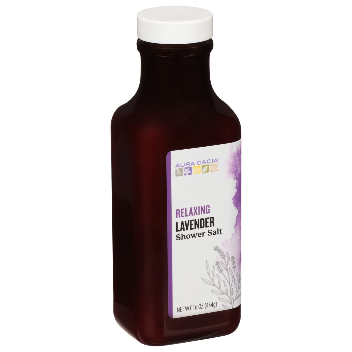 slide 6 of 12, Aura Cacia Relaxing Lavender Shower Salt 16 oz, 16 oz