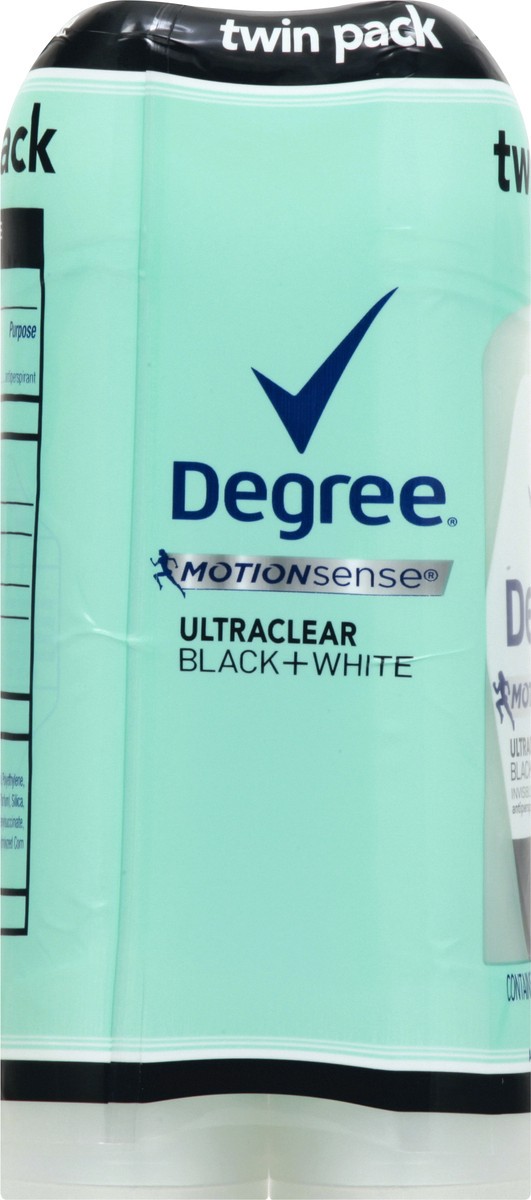 slide 5 of 9, Degree UltraClear Antiperspirant Deodorant Black+White, 2.6 oz, Twin Pack, 2.6 oz