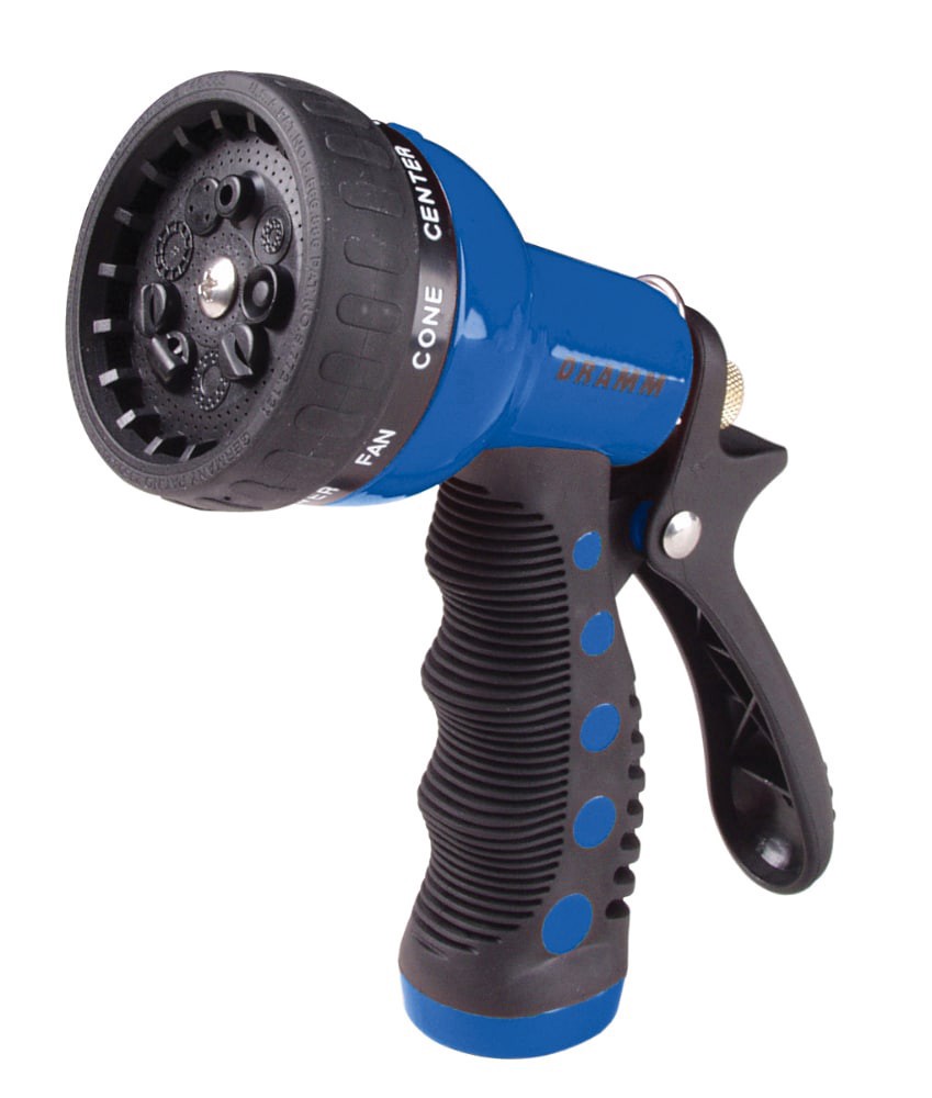 slide 1 of 1, Dramm 9-Pattern Revolver Spray Nozzle - Blue, 1 ct