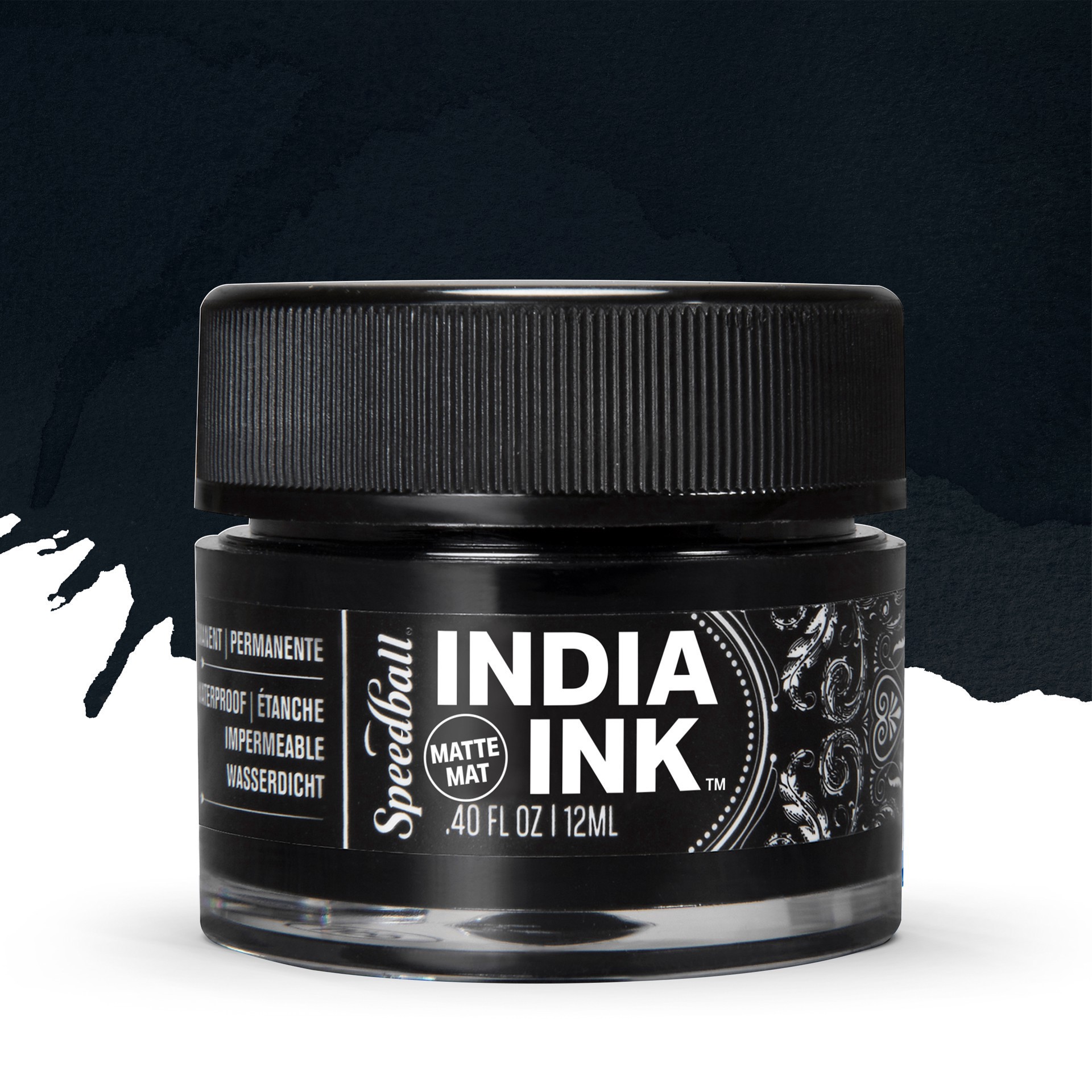 slide 2 of 8, Speedball India Ink Basic Color Set, 0.4 fl oz