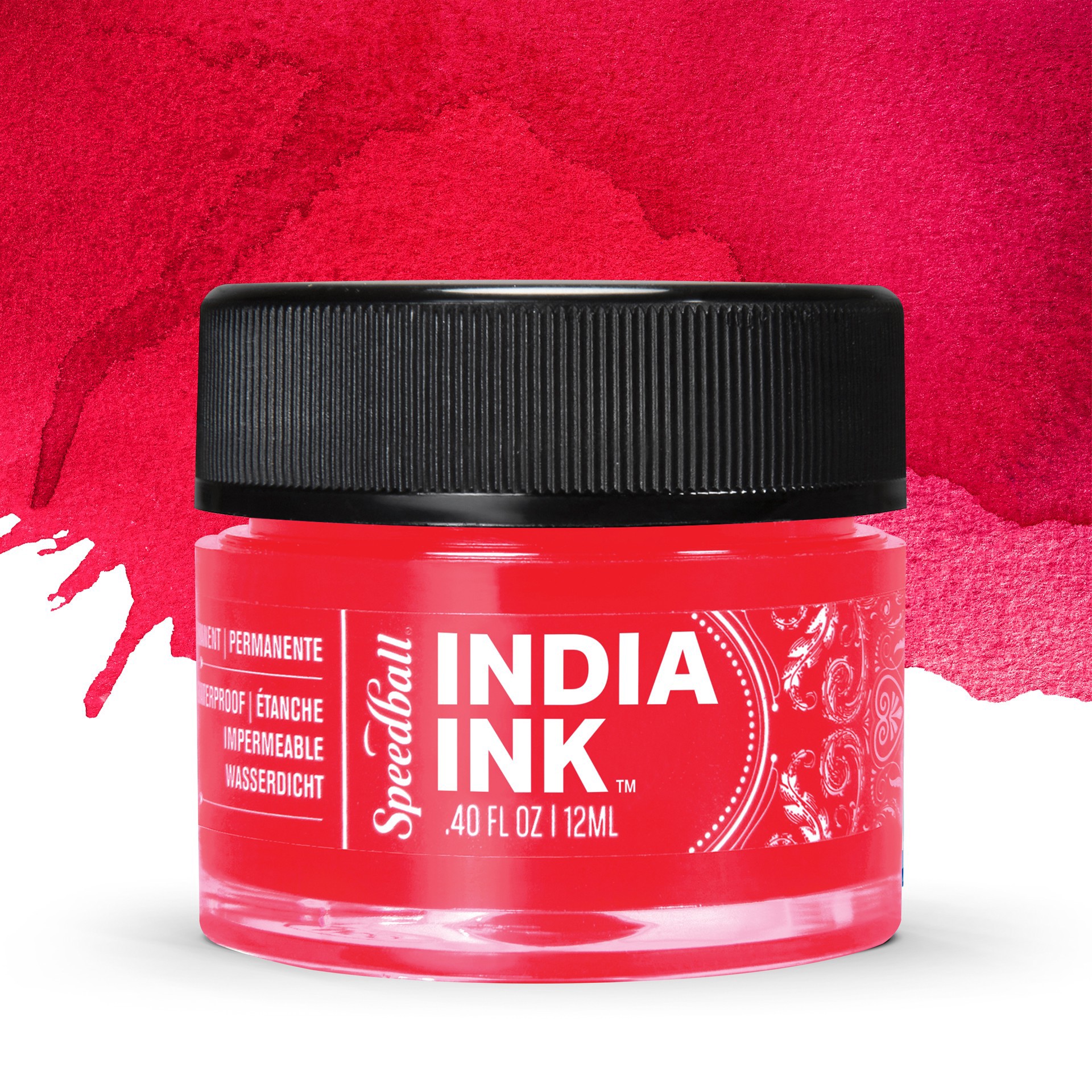 slide 8 of 8, Speedball India Ink Basic Color Set, 0.4 fl oz