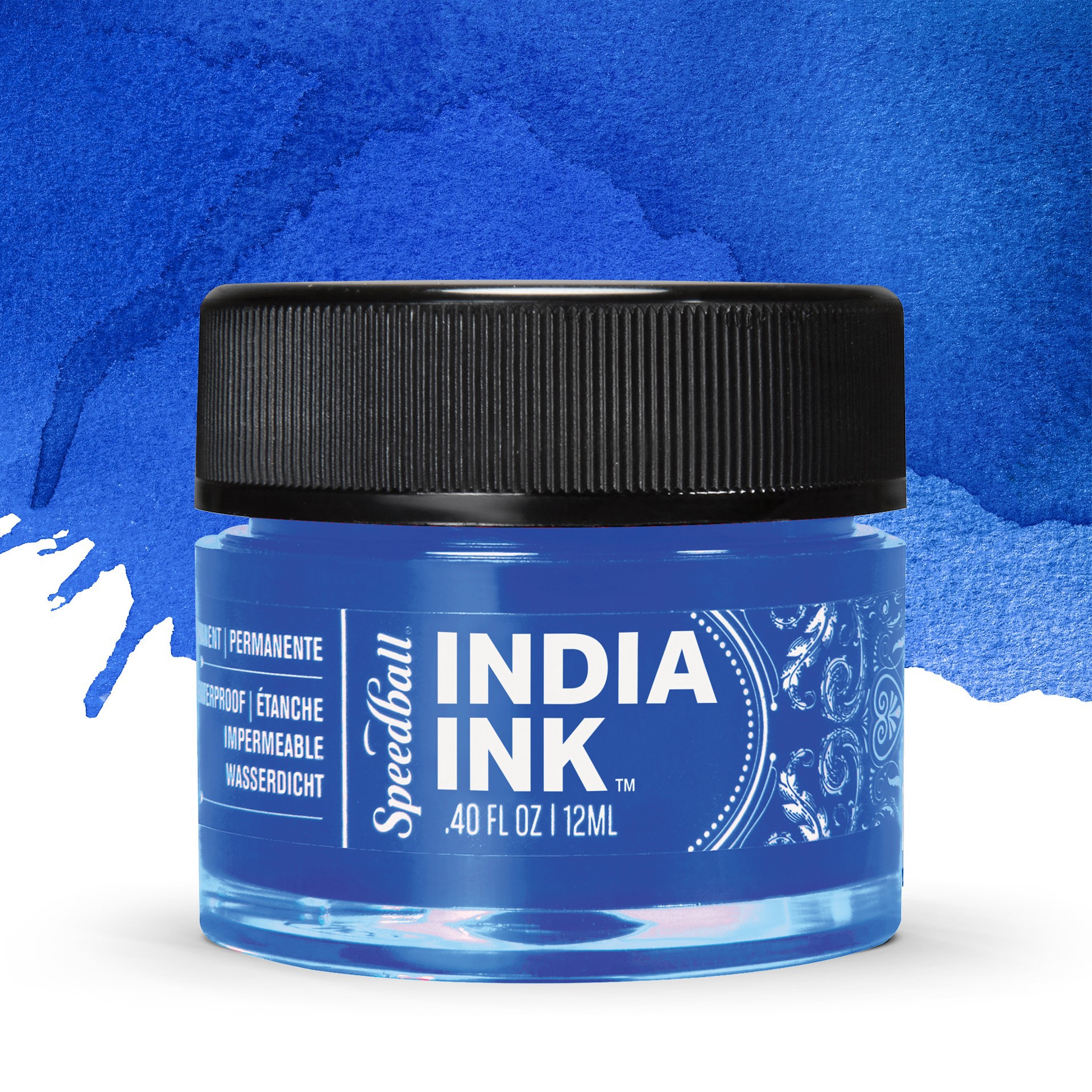 slide 6 of 8, Speedball India Ink Basic Color Set, 0.4 fl oz