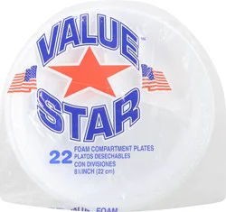 Value Star Disposable Comp Plate 8 7/8 In