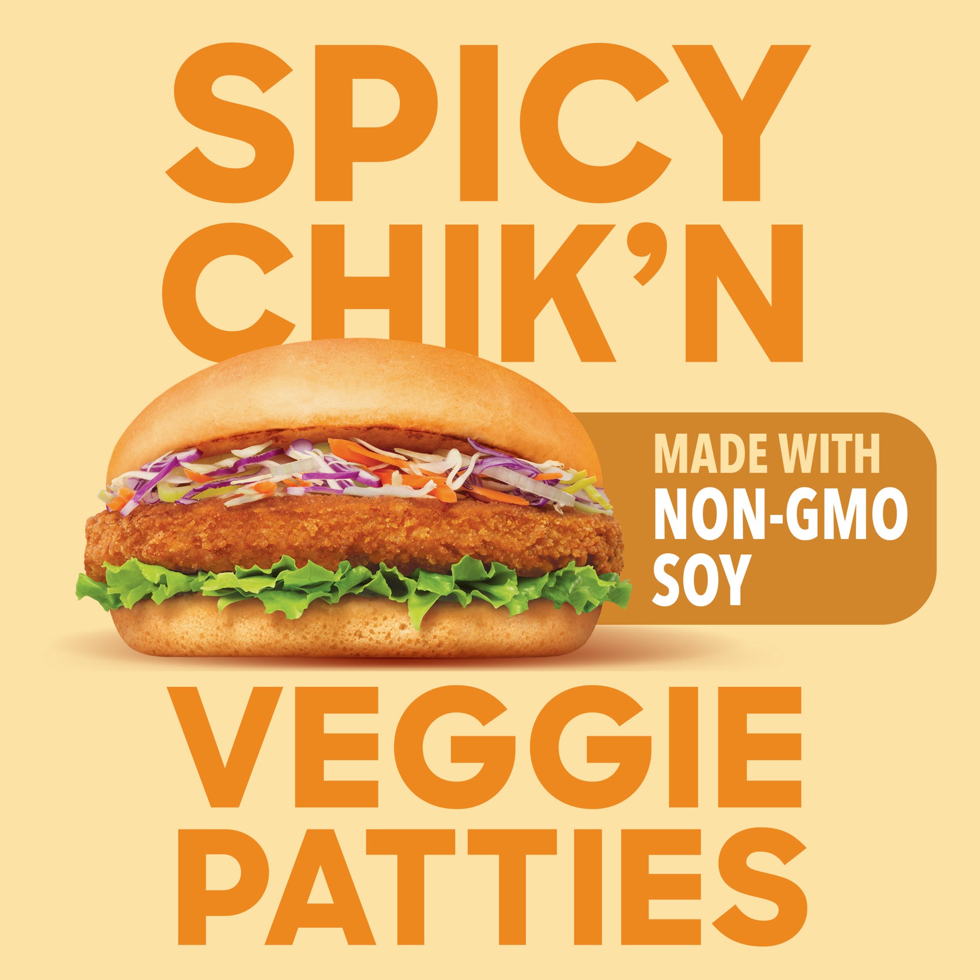 slide 3 of 5, BOCA Spicy Vegan Chik'n Veggie Patties with Non-GMO Soy, 4 ct Box, 10 oz