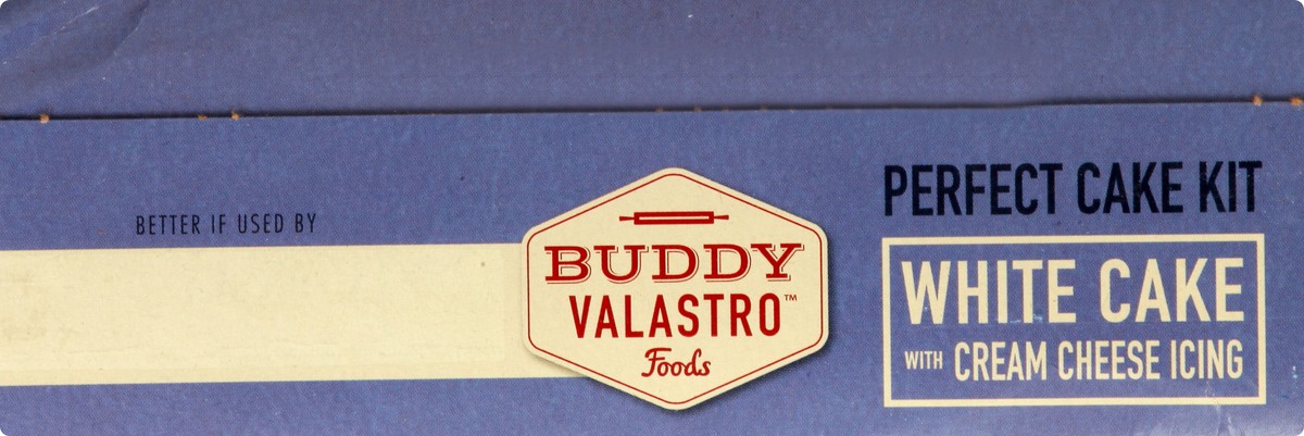 slide 5 of 13, BUDDY VALASTRO FOODS White Cake With Cream Cheese Icing Perfect Cake Kit 1 ea, 1 ea