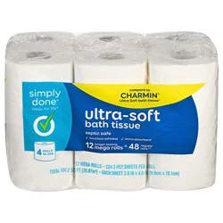Simply Done, Ultra-Soft 2-Ply Mega Rolls Bath Tissue