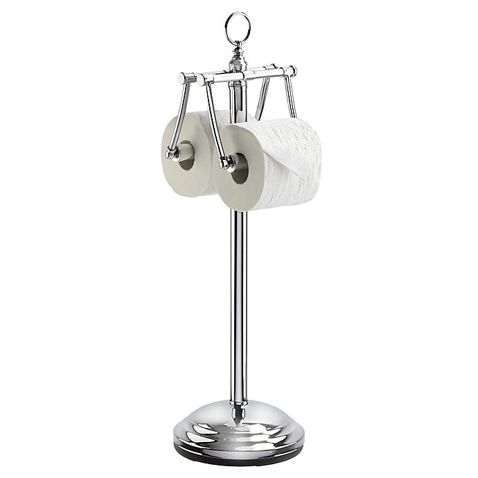 slide 1 of 3, Better Living Dual Toilet Tissue Stand - Chrome, 1 ct