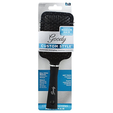 slide 1 of 1, Goody Custom Style Hairbrush Paddle Comfortable Detangling Medium Hair - Each, 1 ct