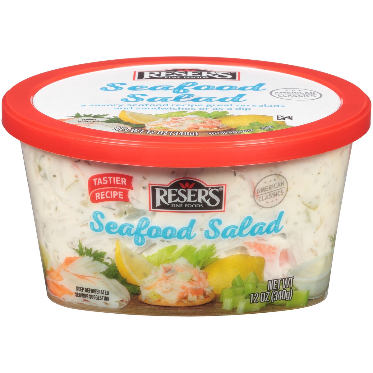 slide 1 of 9, Reser's Seafood Salad, 12 oz