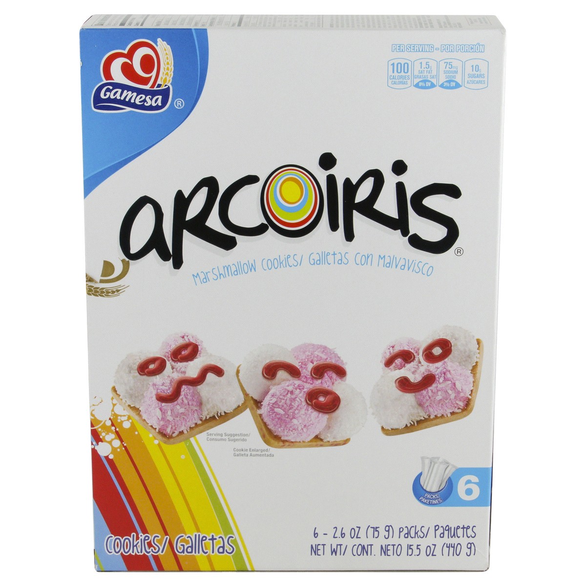 slide 4 of 6, Gamesa Arcoiris Cookies, 15.5 oz