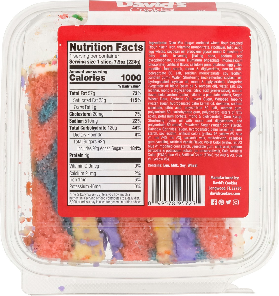 slide 3 of 11, David's Cookies Carnival Cake 7.9 Oz, 7.9 oz