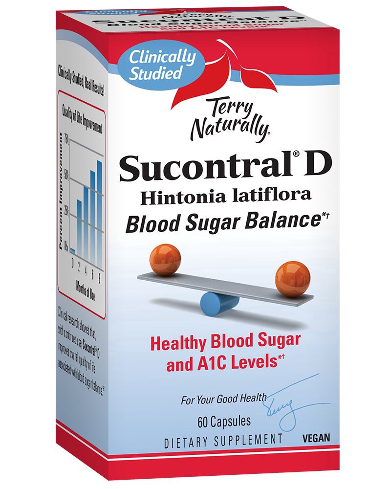 slide 1 of 1, Terry Naturally Sucontral D Blood Sugar Balance, 60 ct
