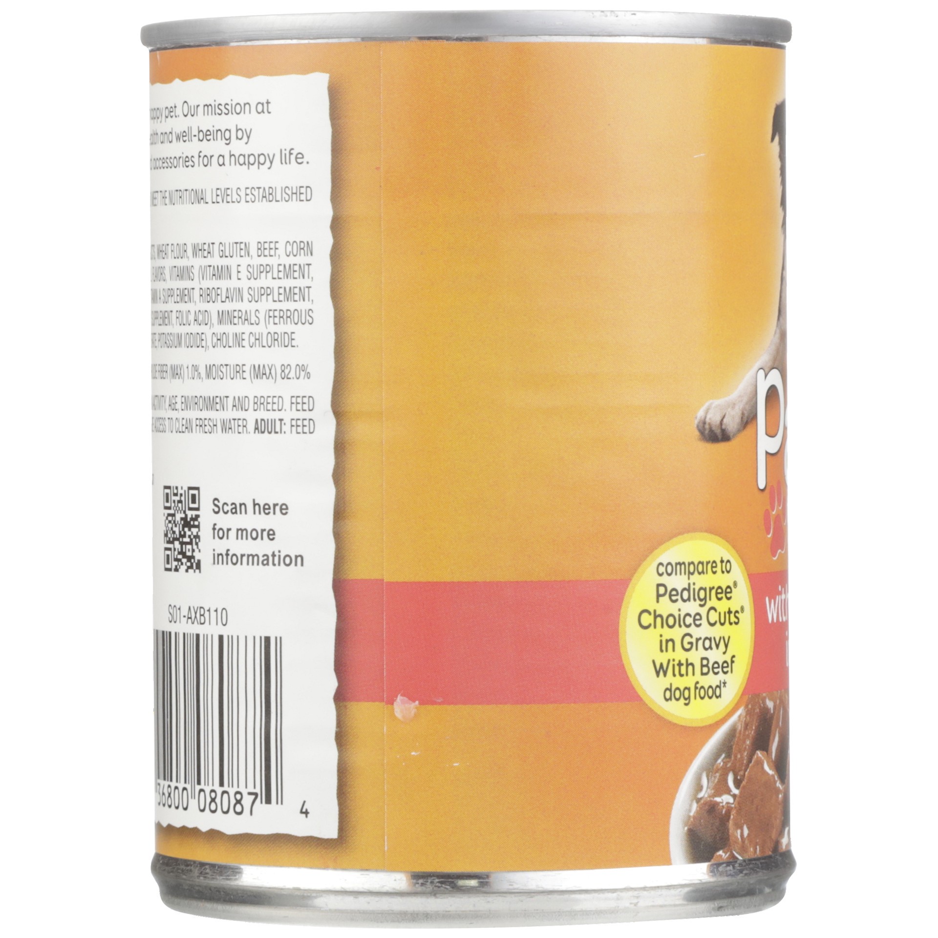 slide 6 of 6, Paws Happy Life with Beef Cuts in Gravy Dog Food 13.2 oz, 13.2 oz