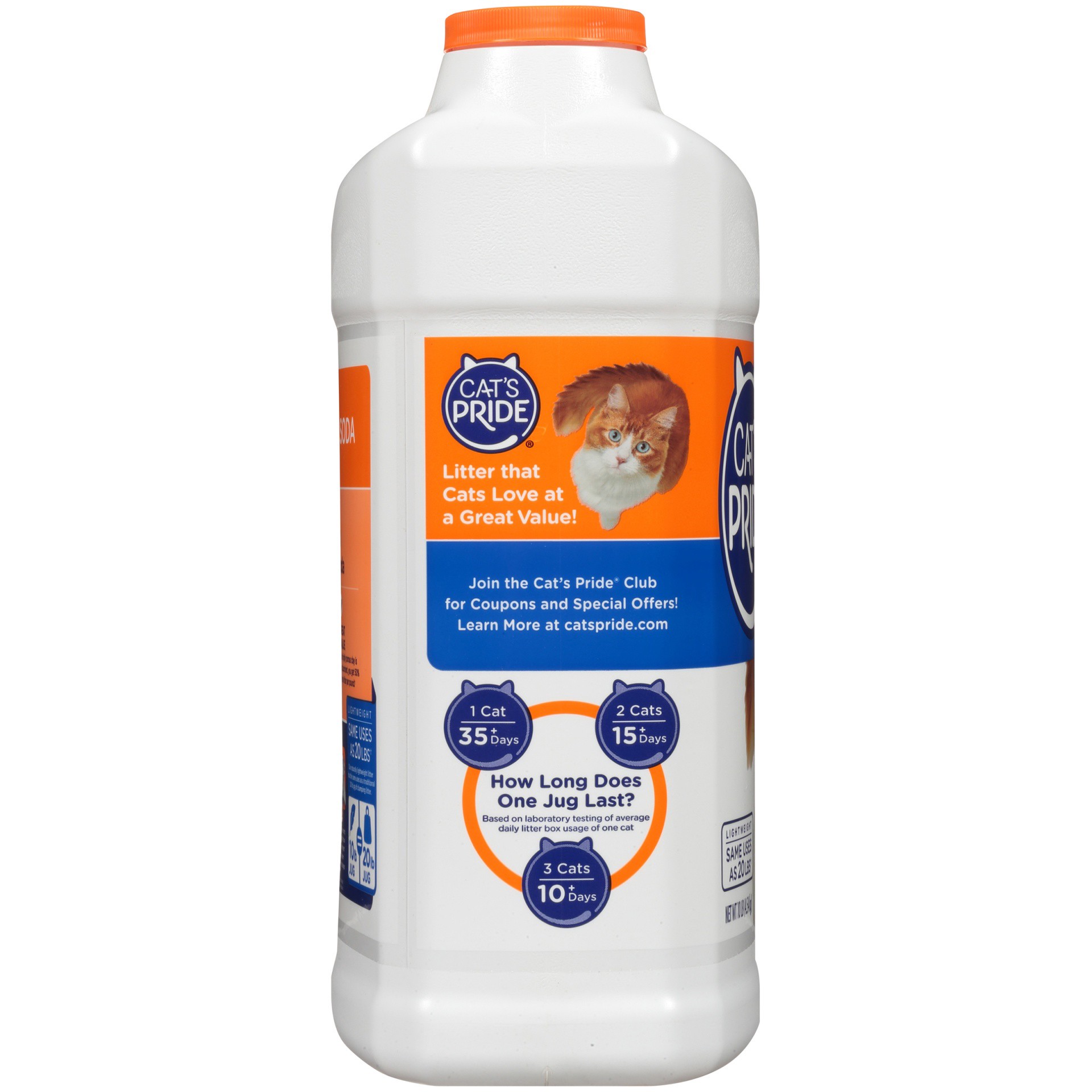 slide 3 of 7, Cat's Pride Baking Soda Advanced Odor Control Scented Multi-Cat Clumping Litter, 10 lb