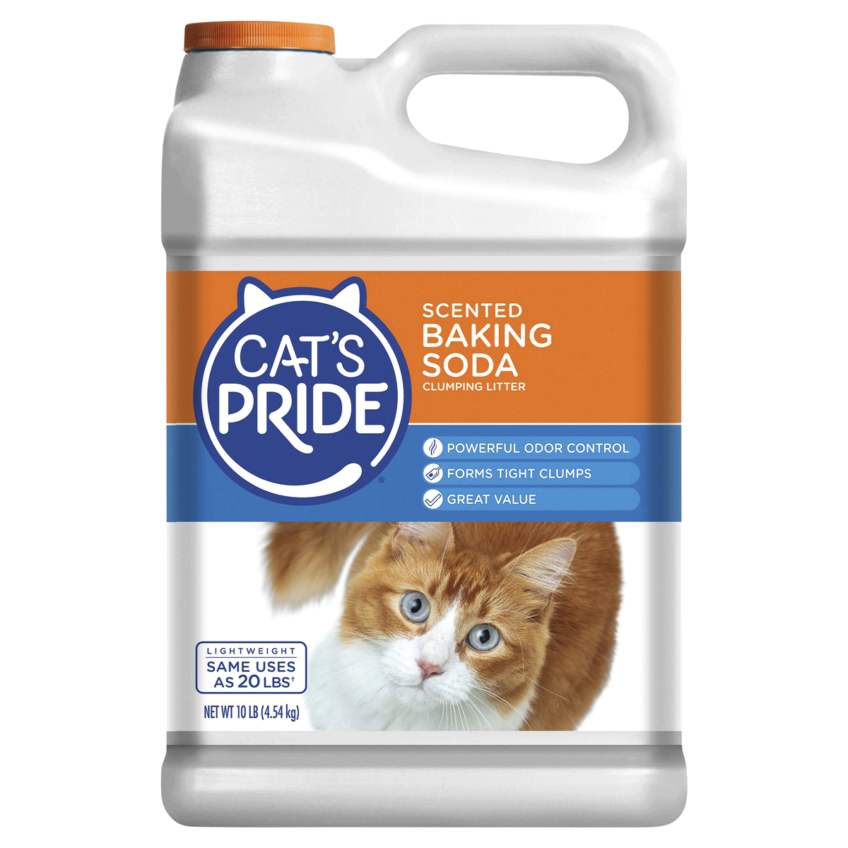 slide 1 of 7, Cat's Pride Baking Soda Advanced Odor Control Scented Multi-Cat Clumping Litter, 10 lb