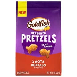 Goldfish, Seasoned Baked Hot Buffalo Flavored Pretzels