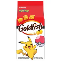 Goldfish, Pokemon Cheddar Baked Snack Crackers