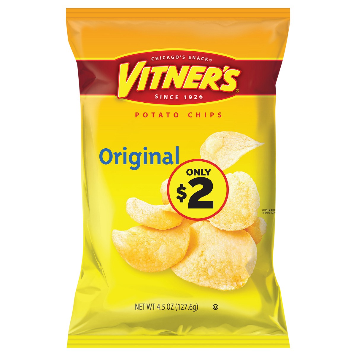 slide 1 of 1, Vitner's 4.5 oz Vitner's Original Potato Chip, 4.5 oz