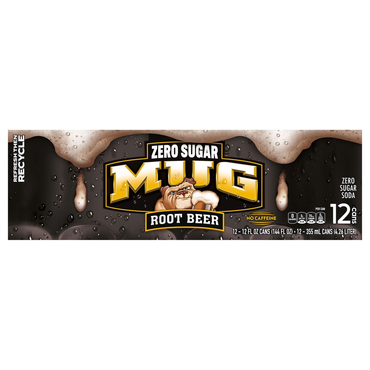 slide 1 of 3, Mug Zero Sugar Soda Root Beer - 12 ct; 12 oz, 12 ct; 12 oz