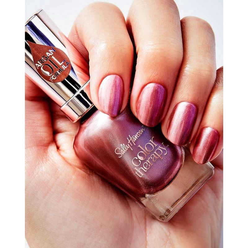 slide 5 of 5, Sally Hansen Color Therapy Nail Polish - Raisin the Bar, 0.5 oz