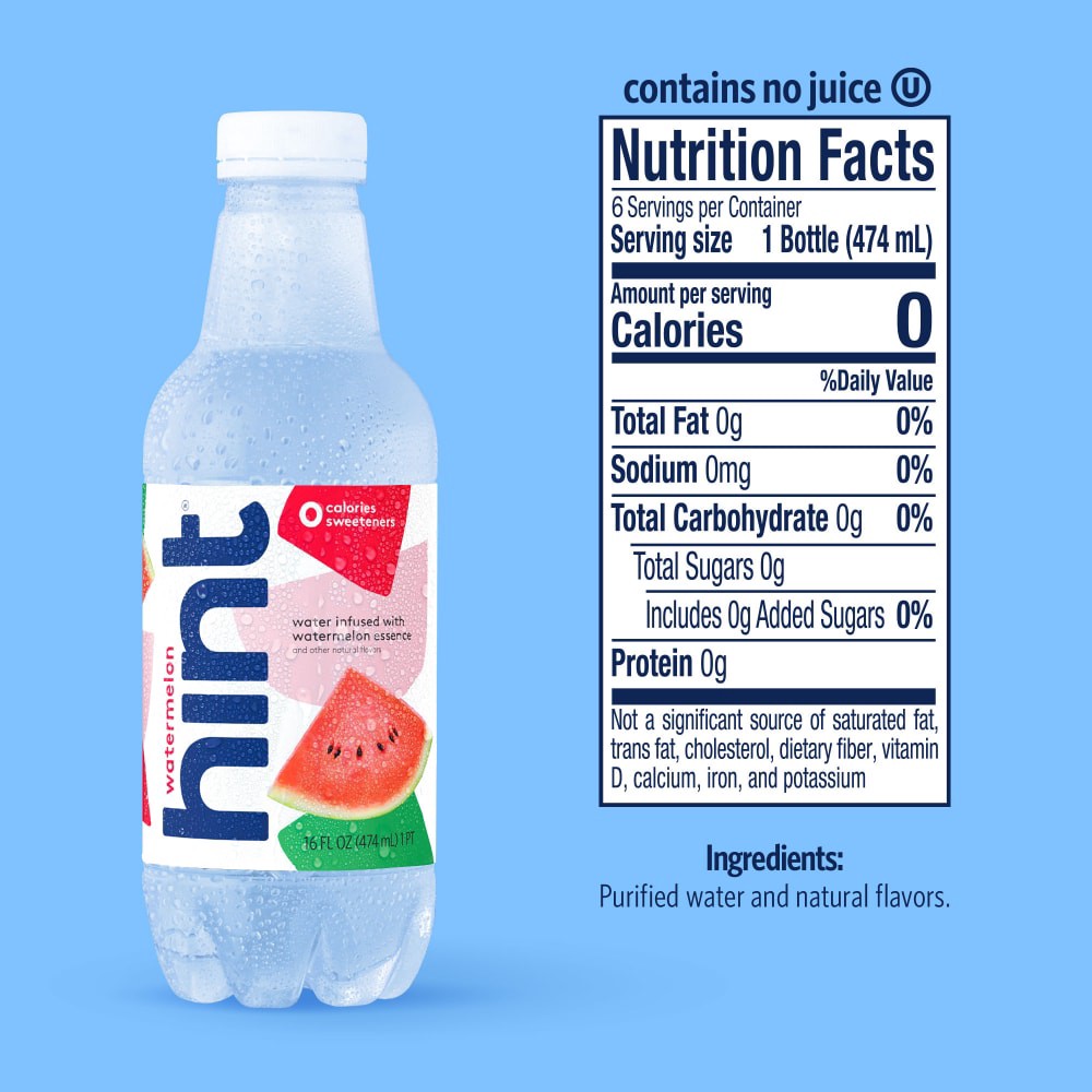 slide 5 of 5, hint Watermelon Flavored Water- 16 fl oz, 16 fl oz