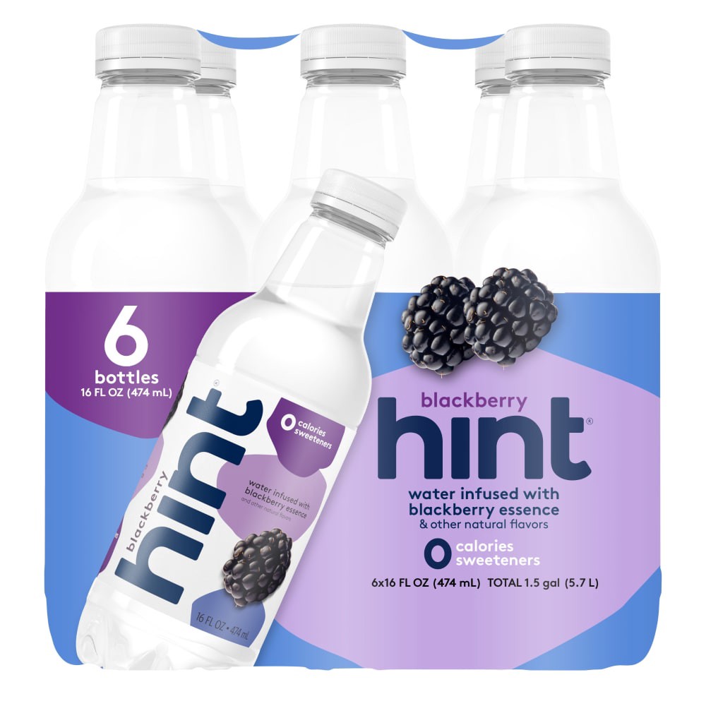 slide 2 of 5, hint Blackberry Flavored Water- 6 ct; 16 fl oz, 6 ct; 16 fl oz