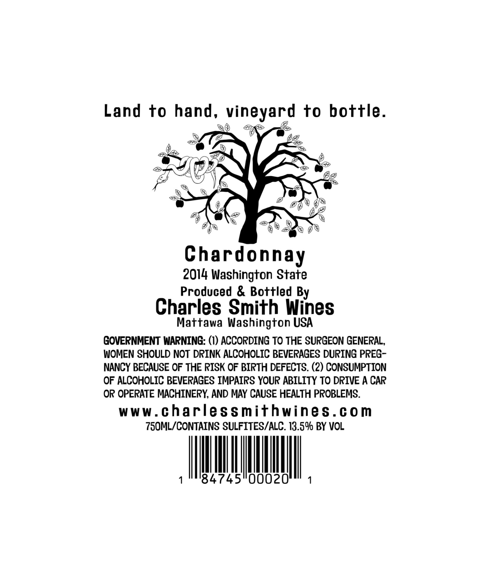 slide 2 of 2, Charles Smith Wines Eve Chardonnay, 750 ml