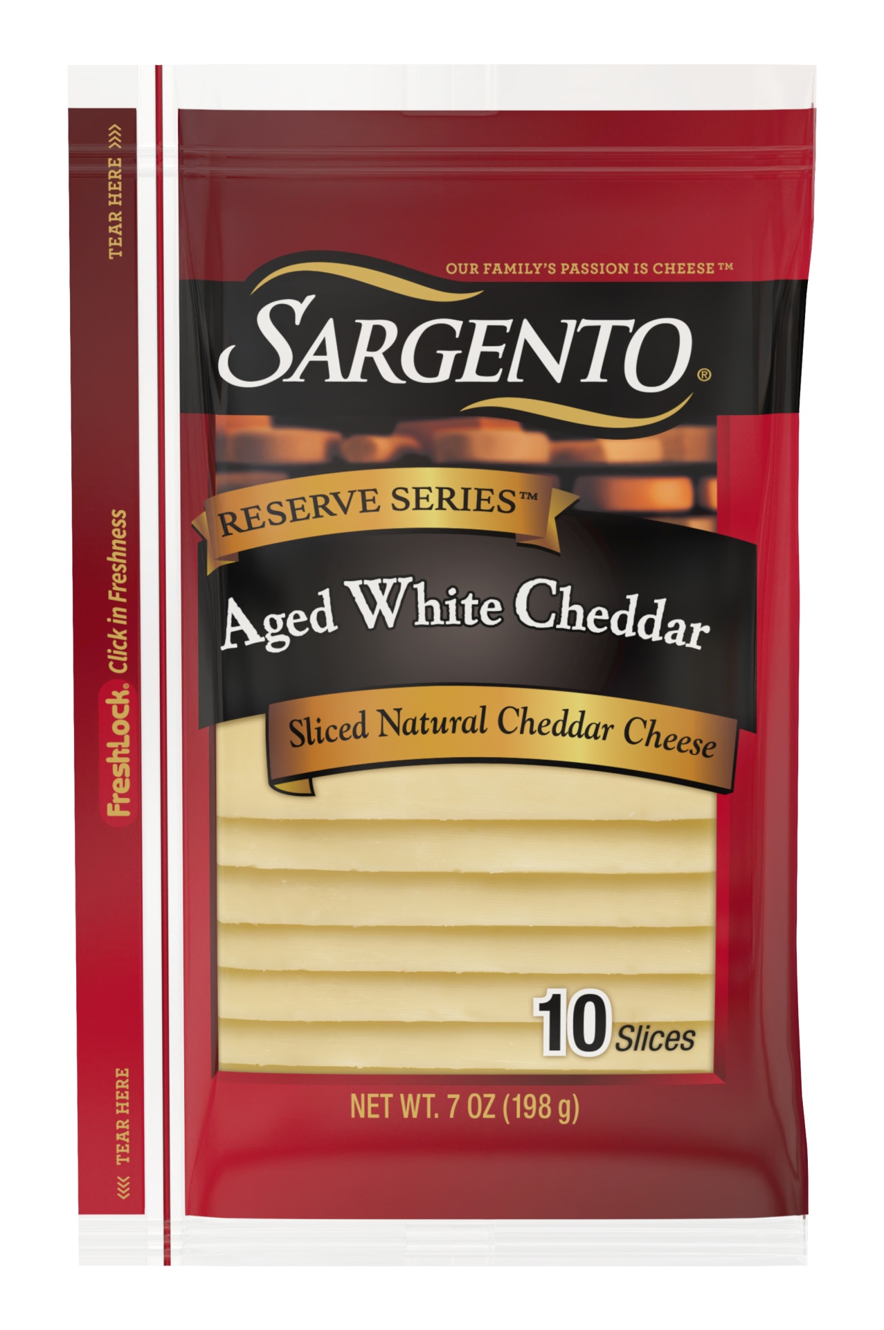 slide 1 of 7, Sargento Aged White Cheddar Sliced Cheese, 7 oz
