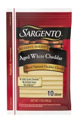 Sargento Aged White Cheddar Sliced Cheese