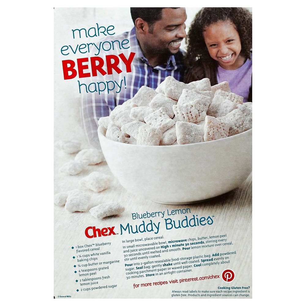 slide 2 of 4, Chex Blueberry Chex Cereal, Gluten Free Breakfast Cereal, Made with Whole Grain, 12 oz, 12 oz