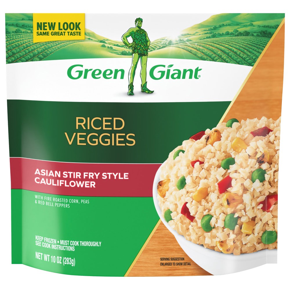 slide 2 of 6, Green Giant Riced Veggies, Asian Stir Fry Style Cauliflower, 10 oz, 10 oz